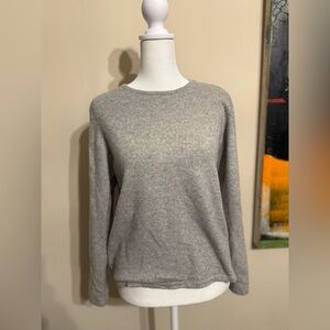 Charter Club Light Gray 100 cashmere Crewneck Sweater